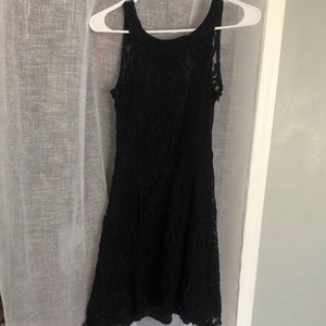 Black lace dress